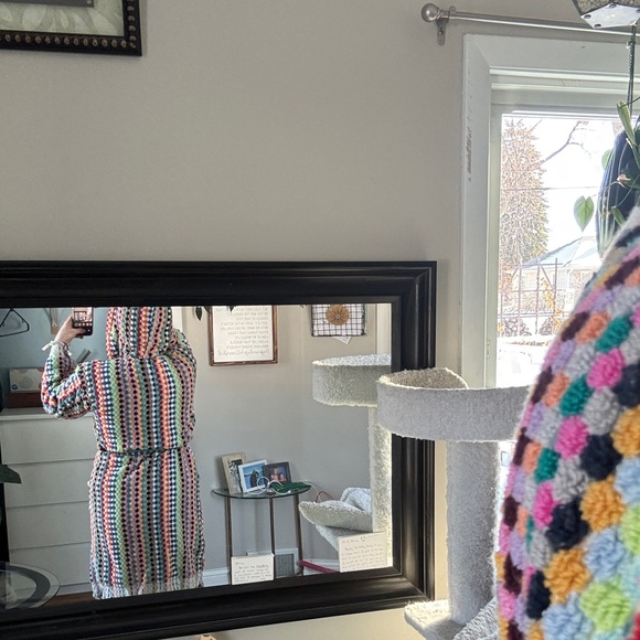 Multicolor Striped Hooded Robe - Picture 8 of 13